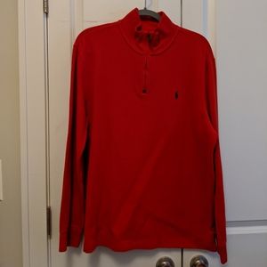 Polo Ralph Lauren Red 1/4 Zip Pullover